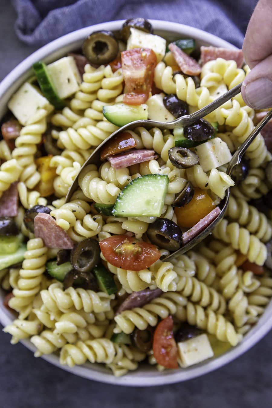 Pasta deals salad sauce