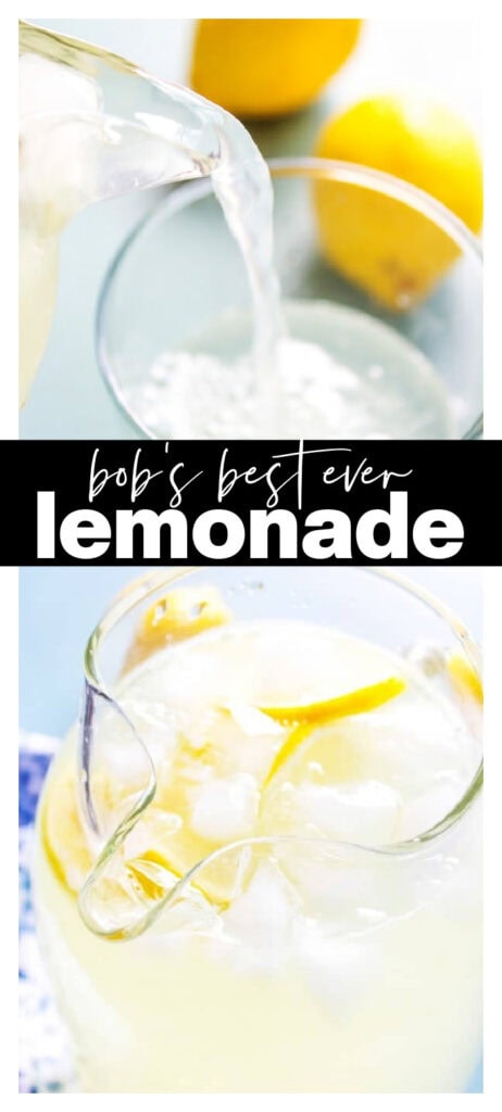 collage image of lemonade with recipe title
