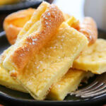 piece of german pancake on a plate