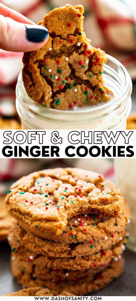 These ginger cookies are soft, chewy, and have just the right spices.