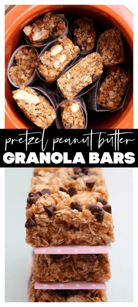 a bunch of homemade granola bars in a stack and in a jar