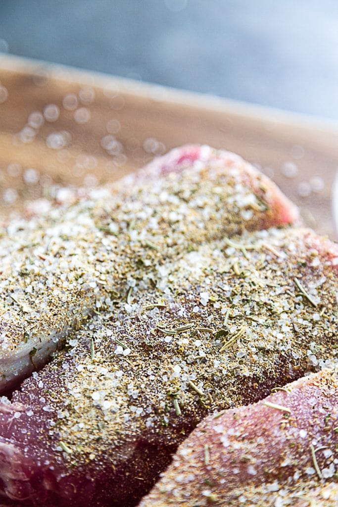 seasoned pork tenderloin raw
