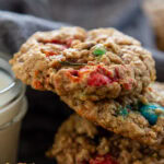 stack of zucchini monster cookies