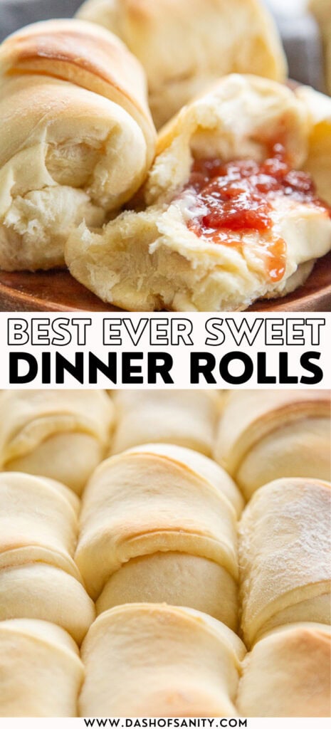 collage image of homemade rolls