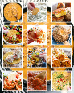collage image of appetizers in a collection