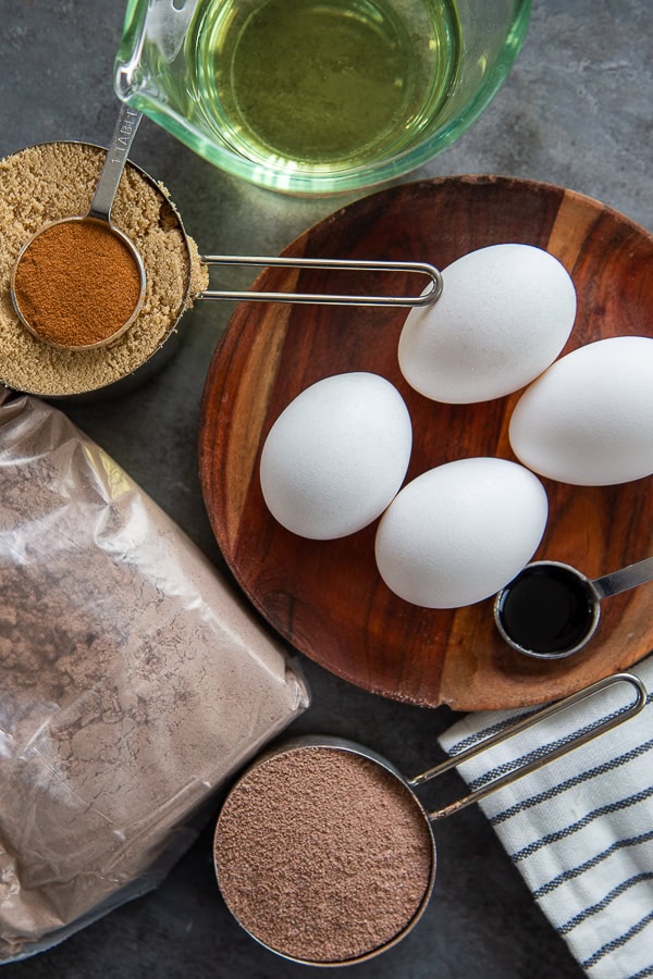 overhead shot of ingredients