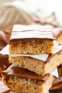 stack of Rice Krispie Scotcheroos