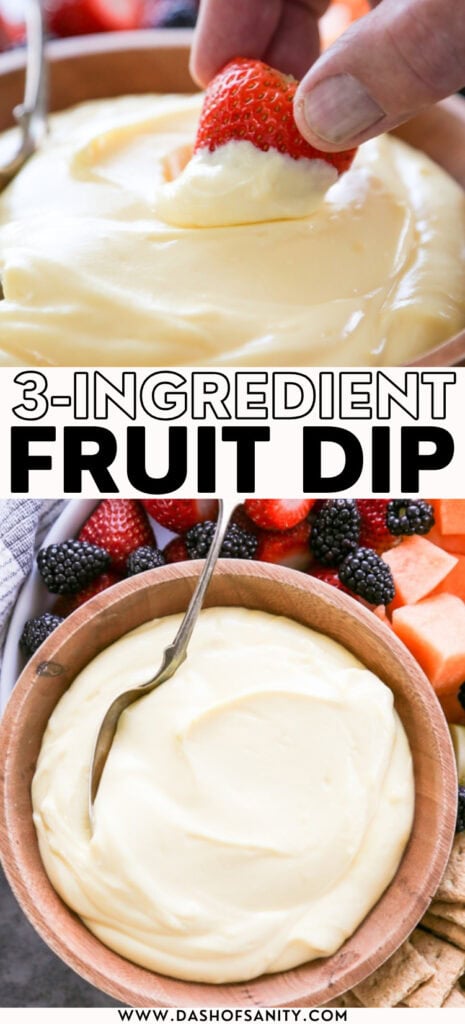 3-ingredient fruit dip recipe