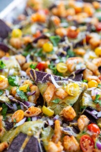 Sheet Pan Shrimp Nachos