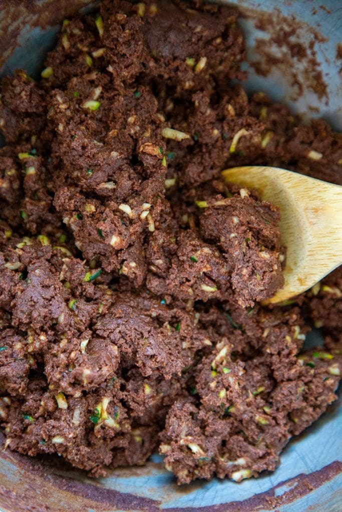 zucchini brownie batter