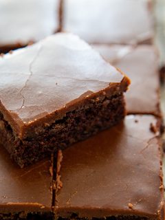close up shot zucchini brownie