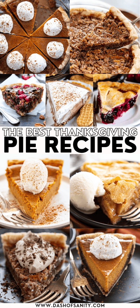assortment of pie pictures