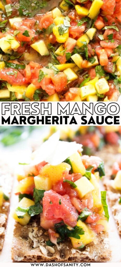 Mango Margherita Sauce recipe with recipe title 