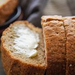 zuccchini bread with butter