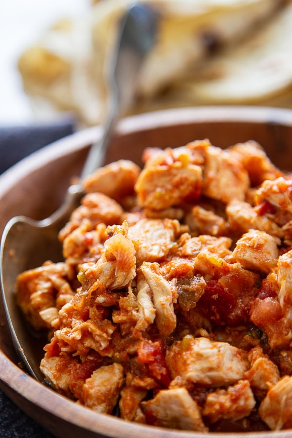taco chicken in bowl